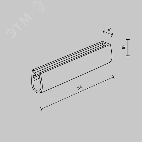 Заглушка Parity черная, 2 шт в упаковке - фото 4