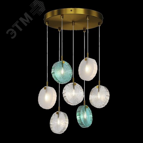 Светильник подвесной Frozen G4х7х5W Латунь - фото 3