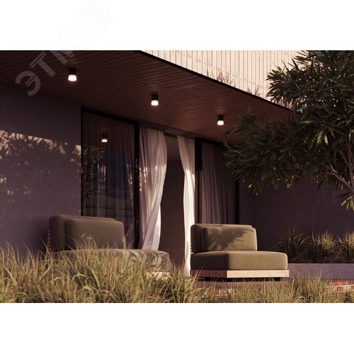 Светильник потолочный Outdoor Ember IP 65 LED 5W 3000 K Черный - фото 3