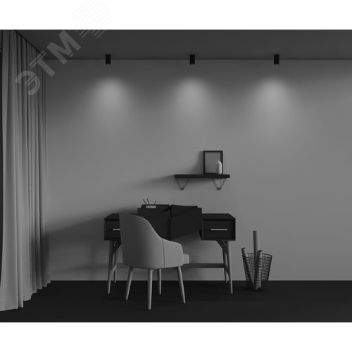 Светильник потолочный Calipso GU10х1 Черный - фото 5