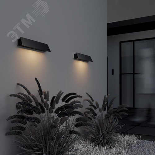 Светильник настенный (бра) Outdoor Trupp IP 54 LED 10W 3000 K Графит - фото 3