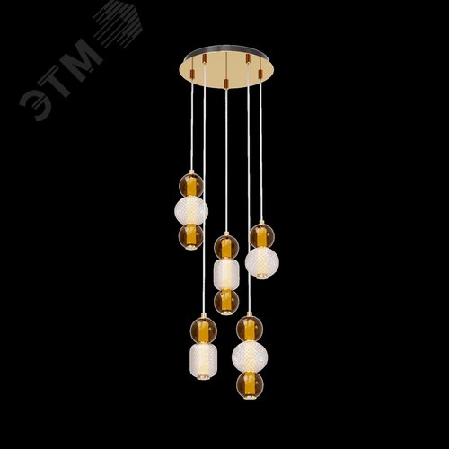 Светильник подвесной Drop LED 80W Золото - фото 4