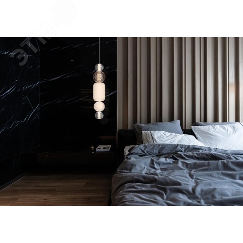 Светильник подвесной Collar LED 35W Хром - фото 4