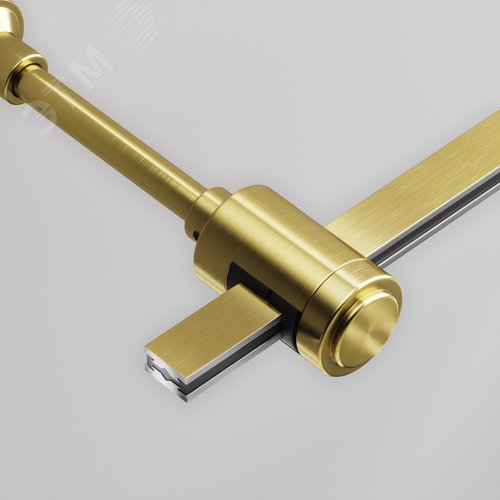 Крепление настенное Wall одинарное удлиненное Flarity латунь - фото 3