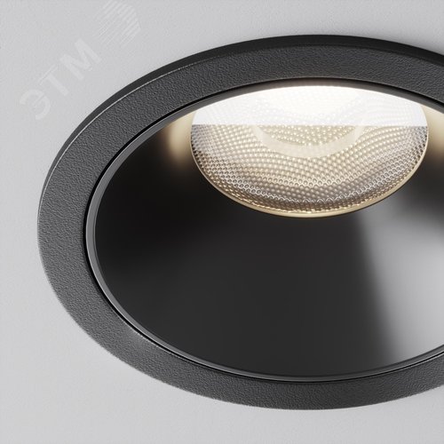 Светильник встраиваемый Downlight Alfa LED 4000K 15Вт 60 град IP20 CRI90 Черный круглый 63х85мм 1610Лм - фото 6