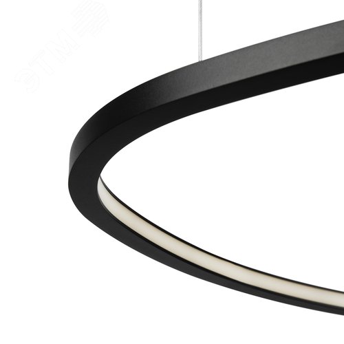 Светильник подвесной Glint LED 25W Черный - фото 4