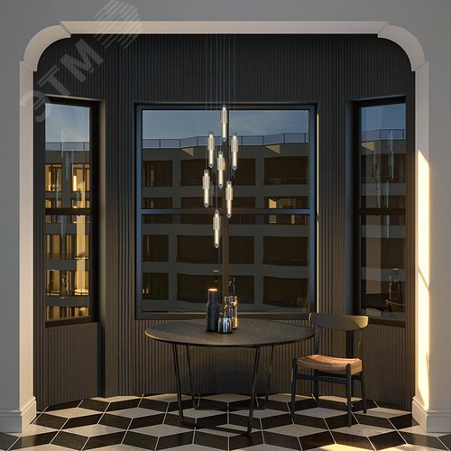 Светильник подвесной Verticale LED 8W Хром - фото 6