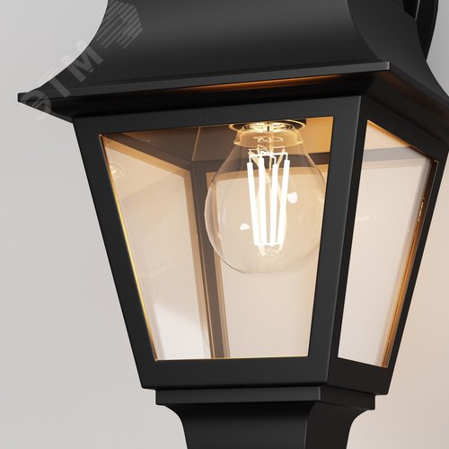 Светильник настенный (бра) Outdoor Abbey Road IP 44 E27х1х60W Черный - фото 3