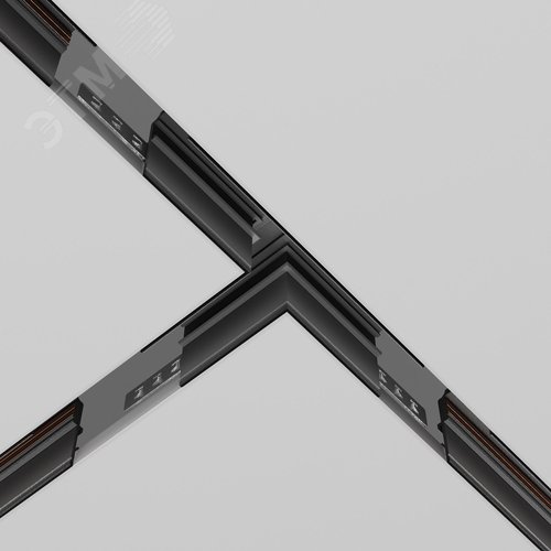 Коннектор Т-образный Exility встраиваемый под ГКЛ 12,5мм черный - фото 6