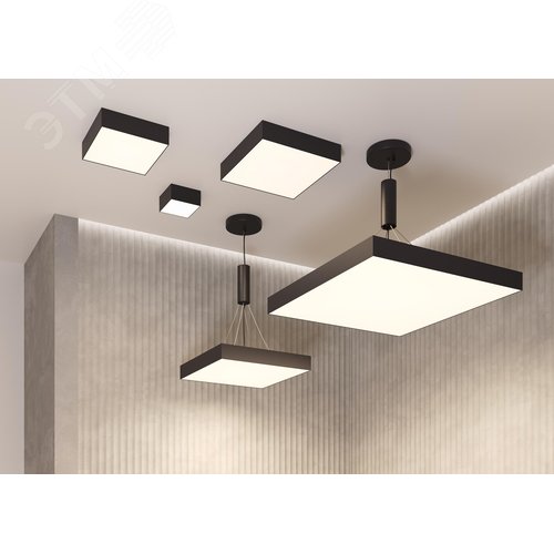 Светильник потолочный Zon LED 45W Черный - фото 2