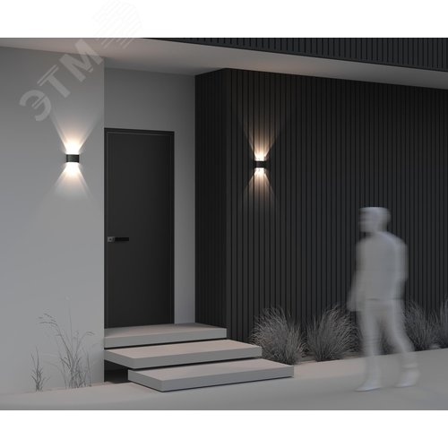 Подсветка архитектурная Outdoor Strato IP 54 LED 4W 3000 K Черный - фото 7