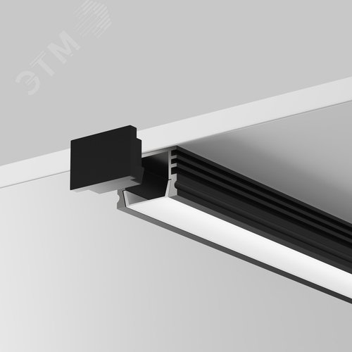 Профиль алюминиевый накладной 16x12 (Черный, 2 м), ALM-005-B-2M - фото 5