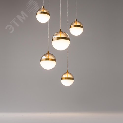 Светильник подвесной Area LED 58W Черный и Латунь - фото 7