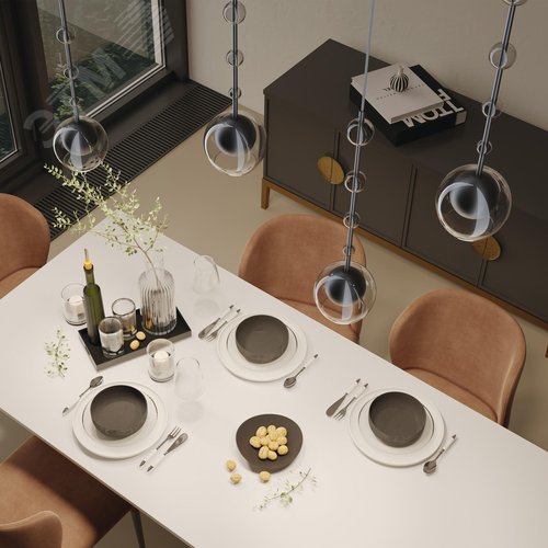 Светильник подвесной Ros GU10х1х28W Черный - фото 5