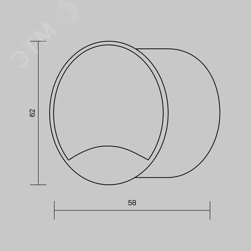 Светильник встраиваемый Outdoor Biscotti IP 65 LED 3W 3000 K Черный - фото 3