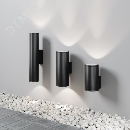Светильник уличный LED настенный Shim 3000K 30Вт IP65, черный - фото 5