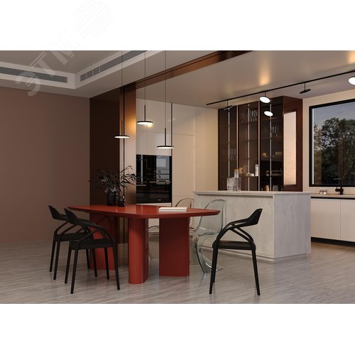 Светильник подвесной Plato LED 12W Черный - фото 3