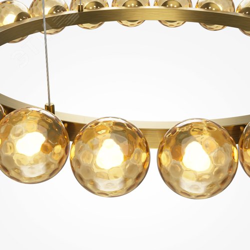 Светильник подвесной Ambre LED 42W Латунь - фото 4