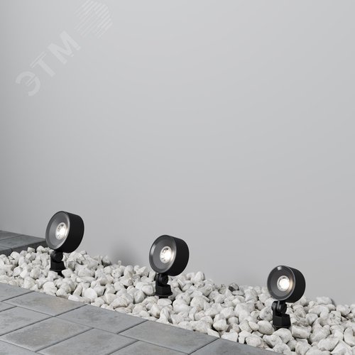 Светильник ландшафтный Outdoor Core IP 65 LED 25W 3000 K Черный - фото 7