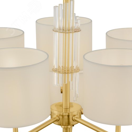 Люстра Alloro E14х15х40W Латунь - фото 4