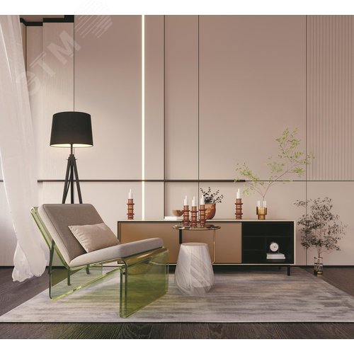 Светильник напольный (торшер) Calvin E27х1х60W Черный - фото 7
