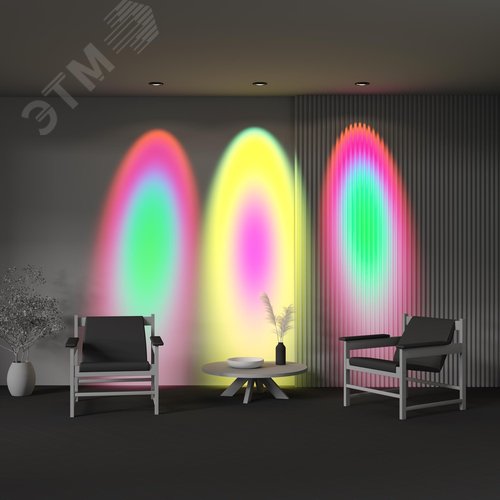 Светильник встраиваемый Lens Черный - фото 4