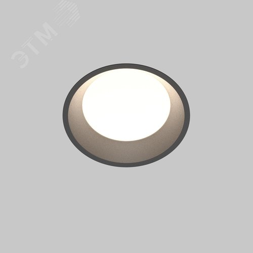 Светильники трад. Down Light встраиваемые LED 12W IP44 3000-4000-6000К черный - фото 3