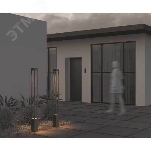 Светильник садово-парковый Outdoor Elbe IP 65 LED 20W 3000 K Графит - фото 5