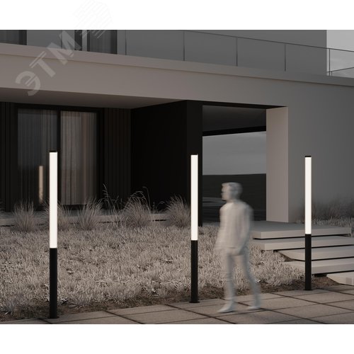 Светильник садово-парковый Outdoor Ster IP 65 LED 100W 3000 K Черный - фото 7