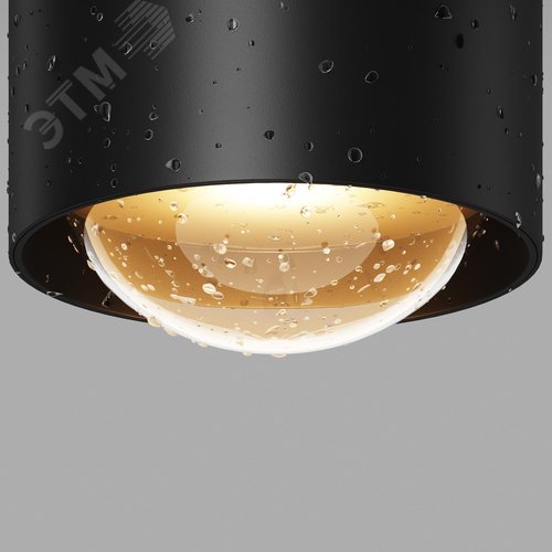 Светильник потолочный Outdoor Lumina IP 65 LED 15W 3000 K Черный - фото 6