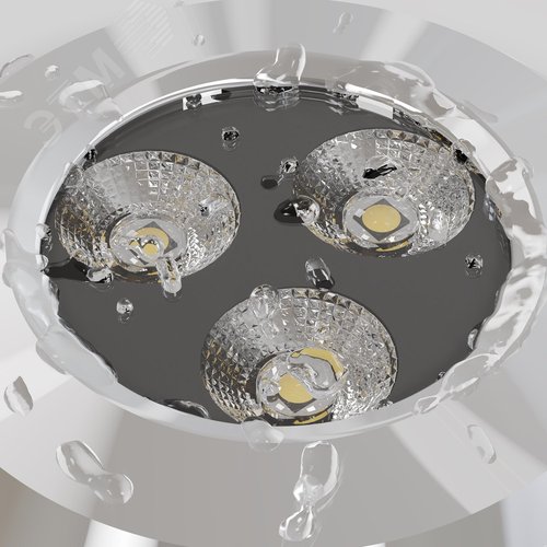 Светильник встраиваемый Outdoor Flash IP 67 LED 3W 3000 K Серебро - фото 4