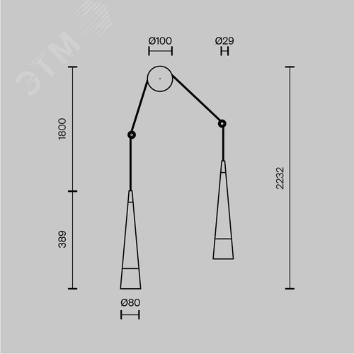 Светильник настенный (бра) Maytoni P090WL-L24CH3K Хром - фото 5