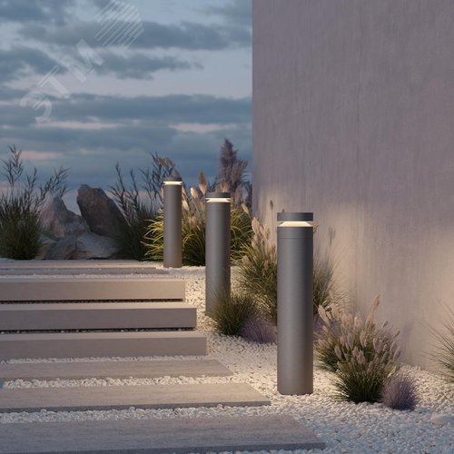 Светильник ландшафтный Outdoor Betone IP 65 LED 20W 3000 K Цемент - фото 3
