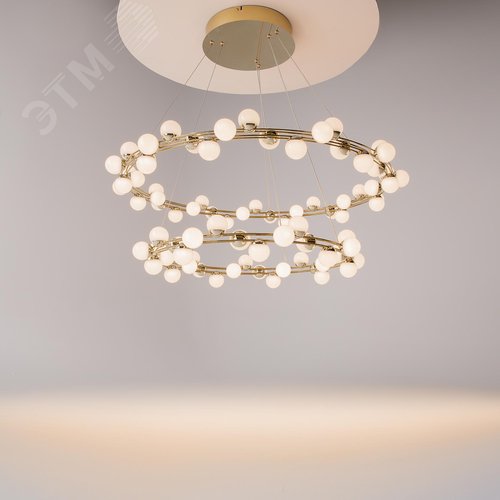 Светильник подвесной Tessara LED 116W Золото - фото 7