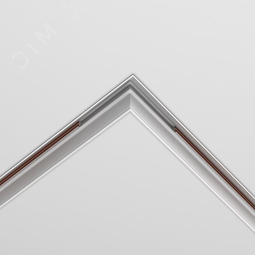 Коннектор угловой Exility встраиваемый под ГКЛ 12,5мм белый - фото 7