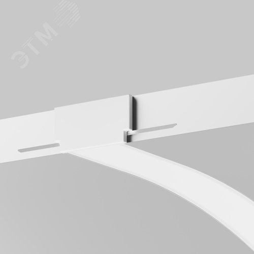 Профиль алюминиевый встраиваемый с вертикальным изгибом ALM-6214TB-S-2M 636005 - фото 2