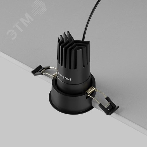 Светильник встраиваемый Dip DL116-10W-2.7K-B Черный - фото 2