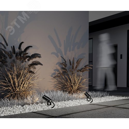 Светильник ландшафтный Outdoor Bern IP 65 LED 5W 3000 K Графит - фото 6