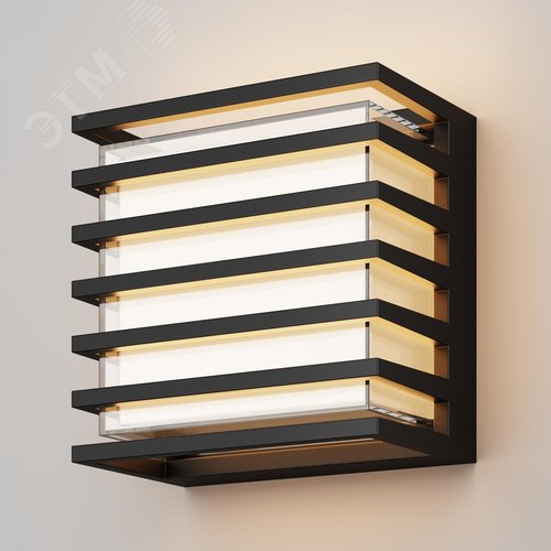Светильник настенный (бра) Outdoor Downing Street IP 65 LED 10W 3000 K Черный - фото 3