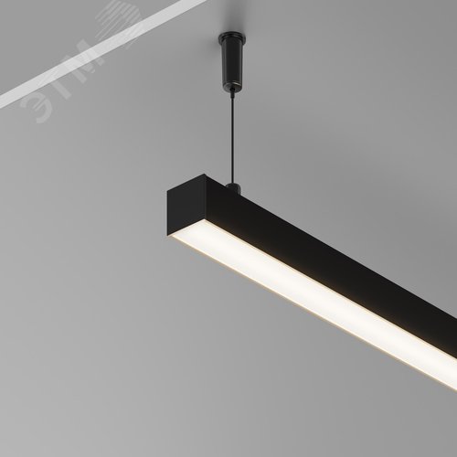 Профиль алюминиевый накладной-подвесной 25x22 (Черный, 2 м), ALM-2522-B-2M - фото 6