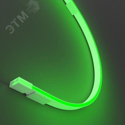 Неон гибкий 10x4 24В 9,6 Вт/м Green IP67 5м 432040 - фото 5