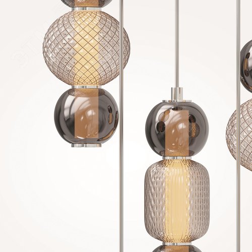 Светильник подвесной Drop LED 80W Хром - фото 5