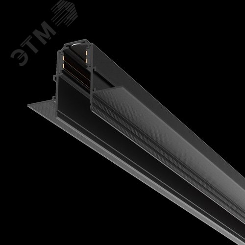 Шинопровод 3м Exility встраиваемый под ГКЛ 9,5мм черный - фото 4