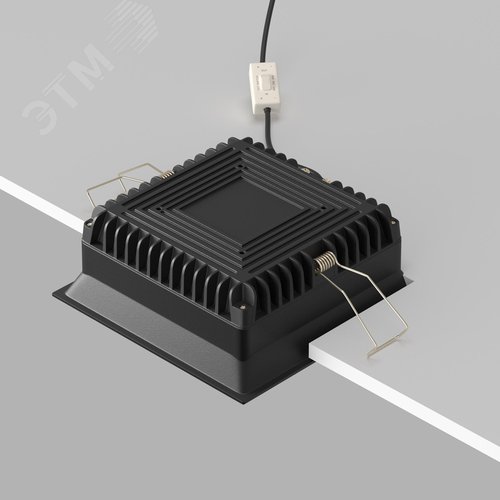 Светильник встраиваемый Okno DL056-18W3-4-6K-B Черный - фото 6