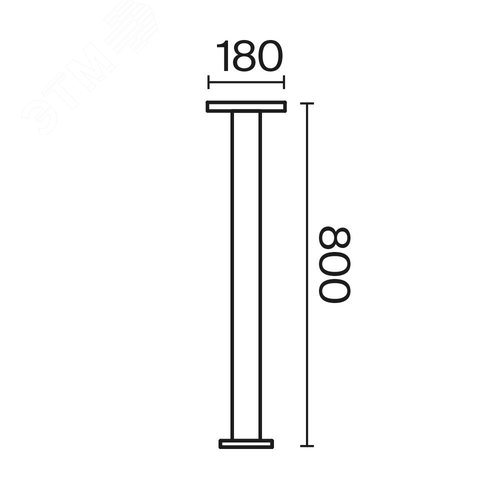 Светильник ландшафтный Outdoor Wald IP 65 LED 12W 3000 K Графит - фото 4