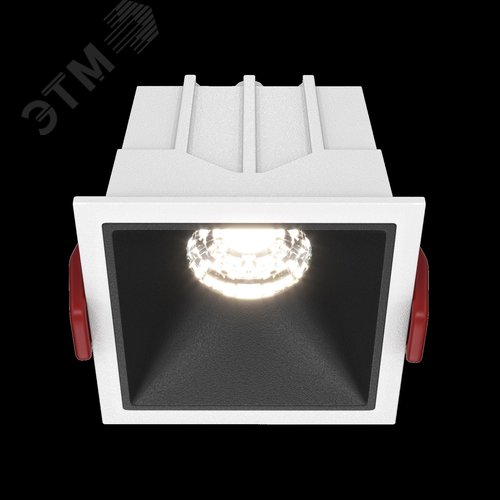 Светильник встраиваемый Downlight Alfa LED 4000K 10Вт 36 град IP20 CRI90 Бело-черный квадрат 52х65х65мм 500Лм - фото 2