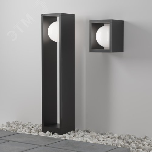 Светильник настенный (бра) Outdoor O483WL-L10GF3K Графит - фото 4