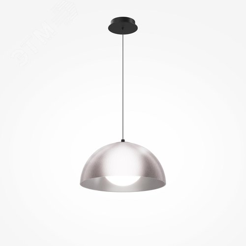Светильник подвесной Batten 3000К 20Вт, LED черный, абажур серый - фото 4