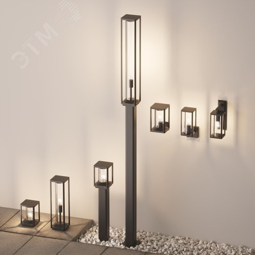 Светильник ландшафтный Outdoor Cell IP 54 E27х1х15W Графит - фото 7