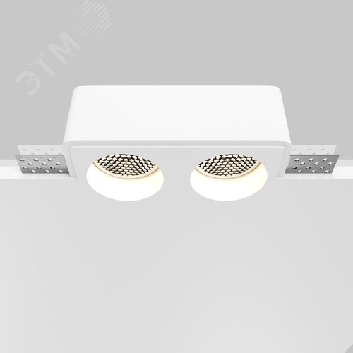 Светильник встраиваемый Gyps Modern DL123-GU10-02-W Белый - фото 2